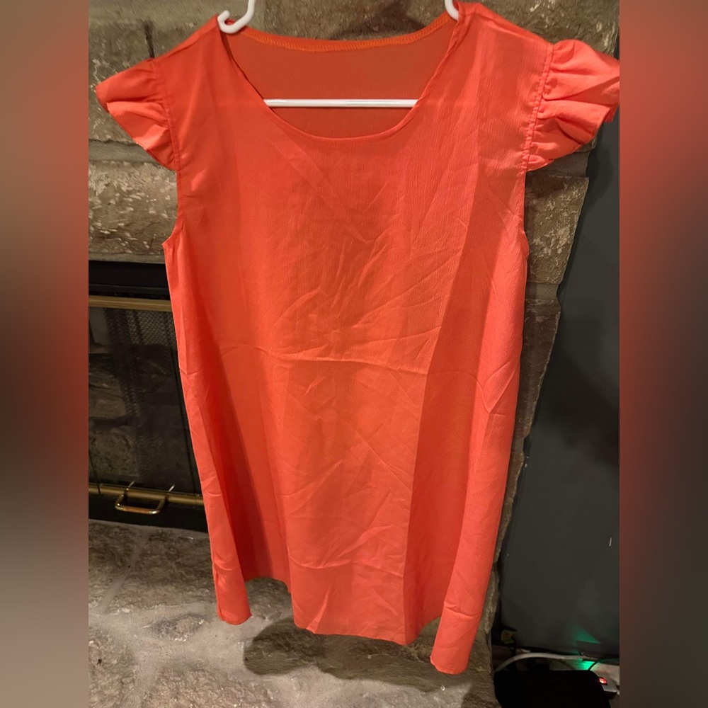 NEW - Lightweight Orange Dress